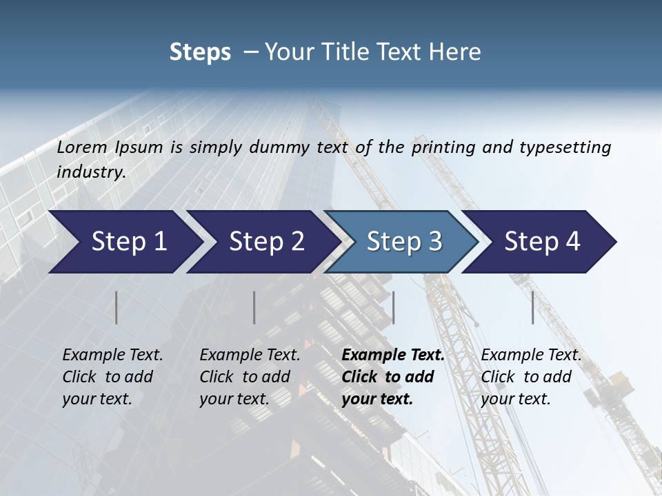 Erect Lift Work PowerPoint Template