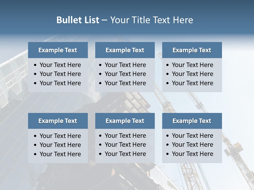 Erect Lift Work PowerPoint Template