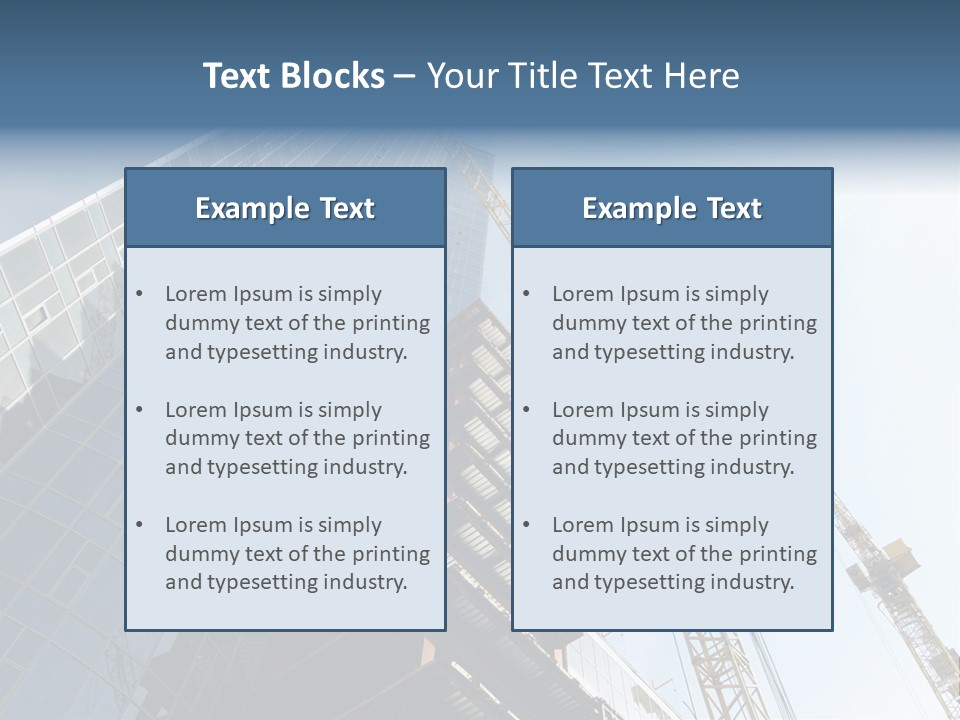 Erect Lift Work PowerPoint Template