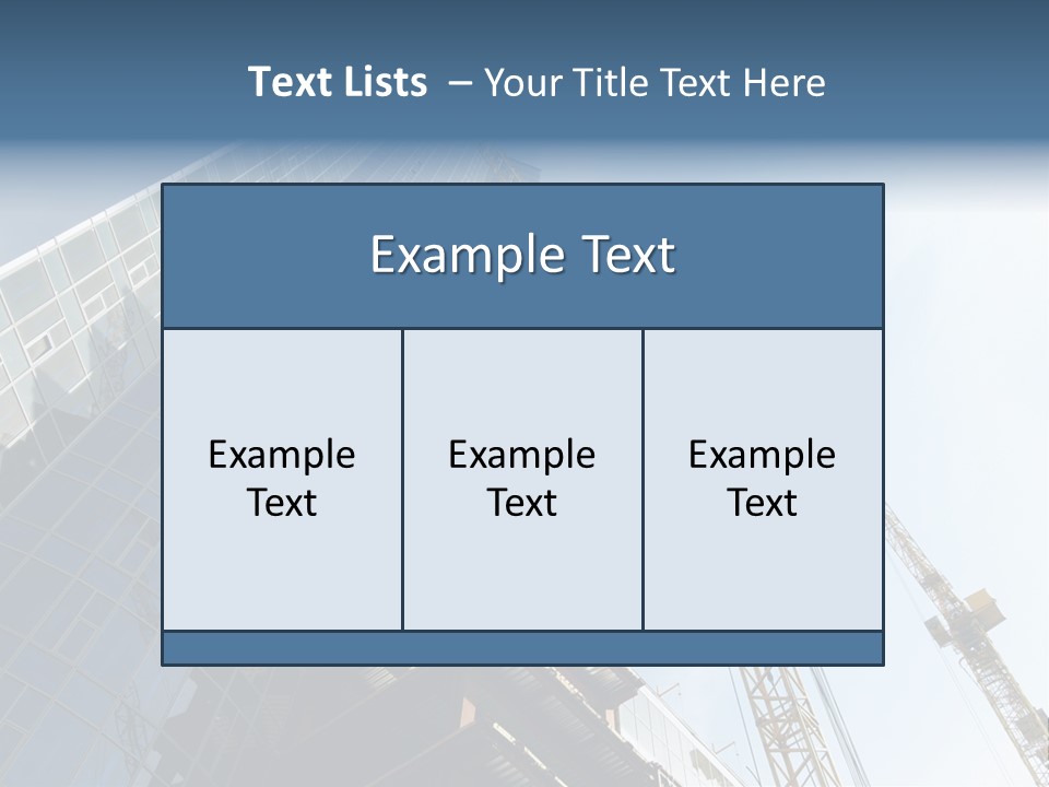 Erect Lift Work PowerPoint Template
