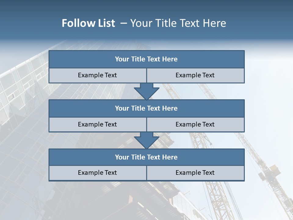 Erect Lift Work PowerPoint Template