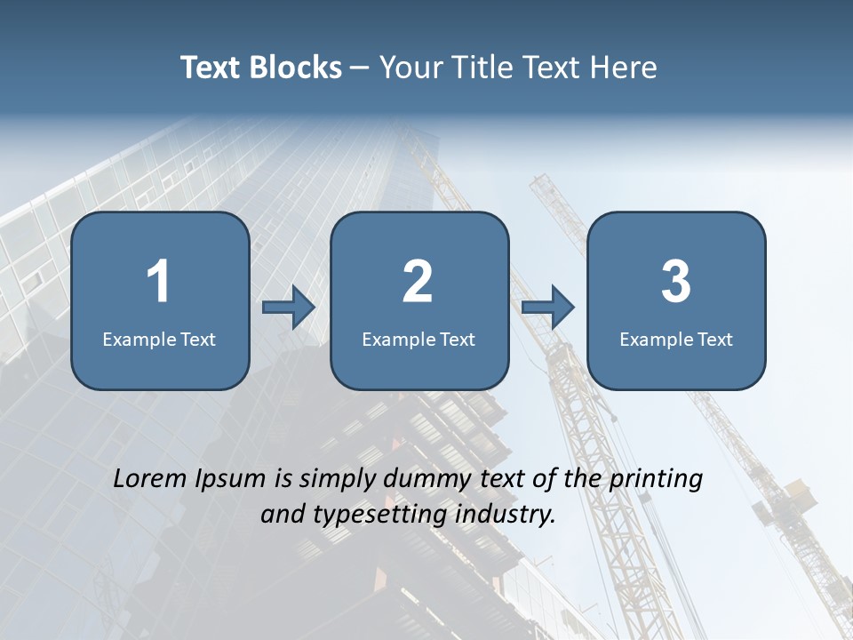 Erect Lift Work PowerPoint Template