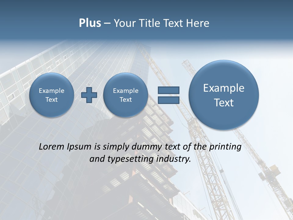 Erect Lift Work PowerPoint Template