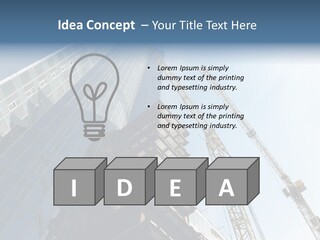 Erect Lift Work PowerPoint Template