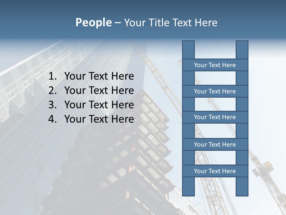 Erect Lift Work PowerPoint Template