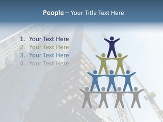 Erect Lift Work PowerPoint Template