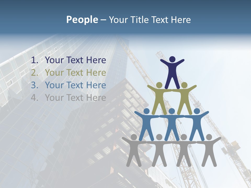Erect Lift Work PowerPoint Template