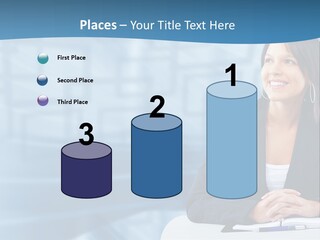 People Sexy Businesswoman PowerPoint Template