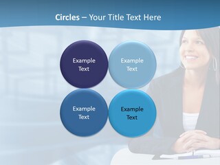 People Sexy Businesswoman PowerPoint Template