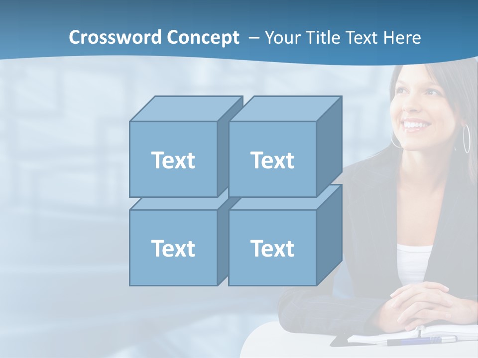 People Sexy Businesswoman PowerPoint Template
