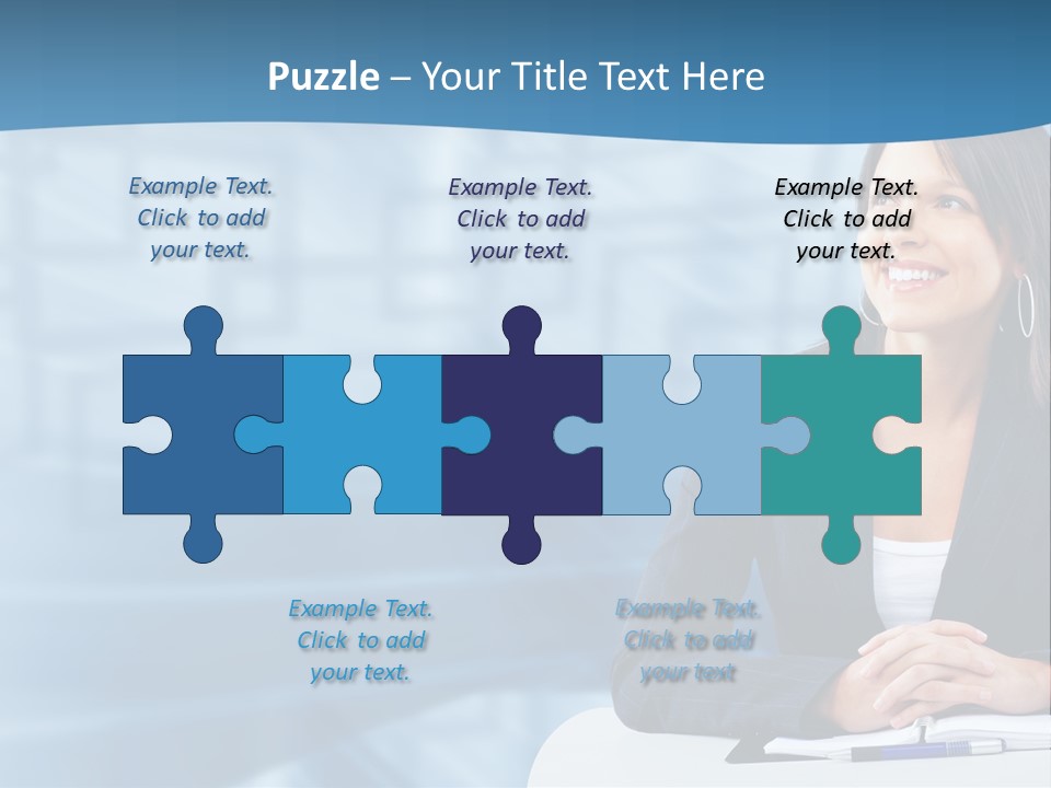 People Sexy Businesswoman PowerPoint Template