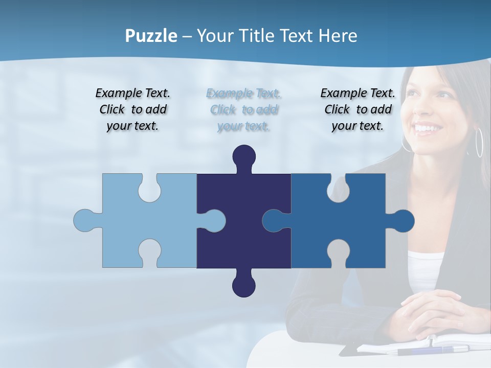 People Sexy Businesswoman PowerPoint Template