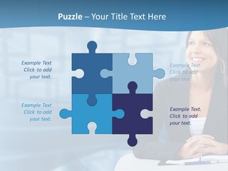 People Sexy Businesswoman PowerPoint Template