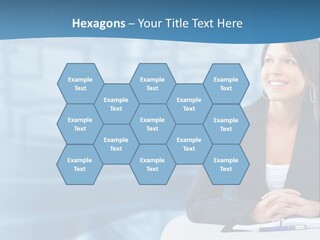 People Sexy Businesswoman PowerPoint Template