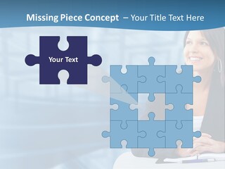People Sexy Businesswoman PowerPoint Template