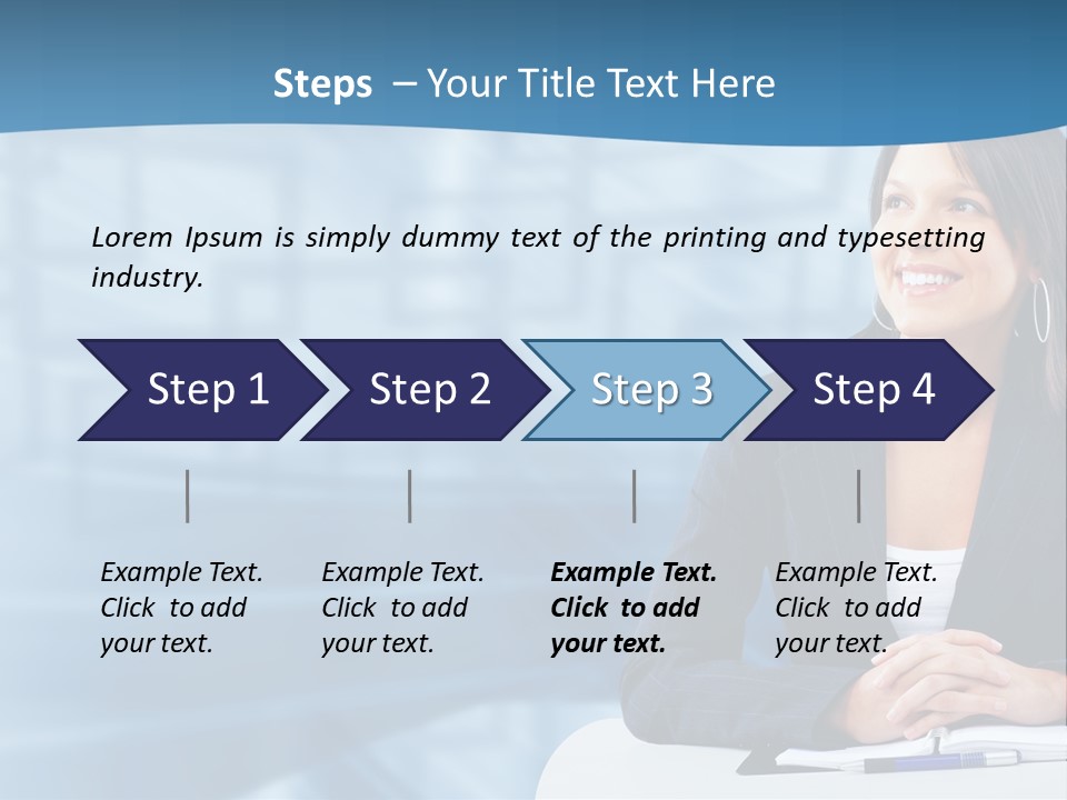 People Sexy Businesswoman PowerPoint Template