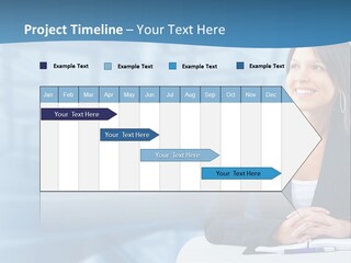 People Sexy Businesswoman PowerPoint Template