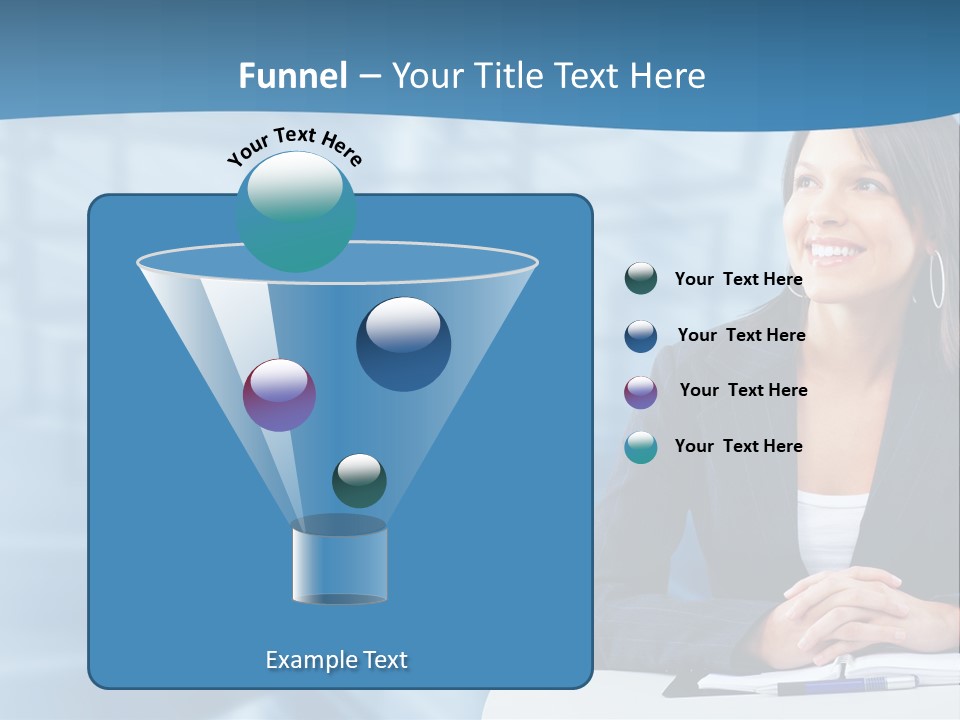 People Sexy Businesswoman PowerPoint Template