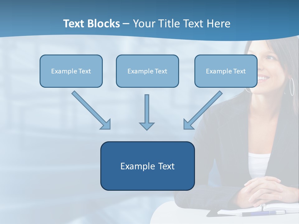 People Sexy Businesswoman PowerPoint Template