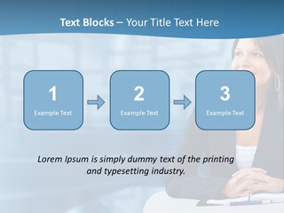 People Sexy Businesswoman PowerPoint Template