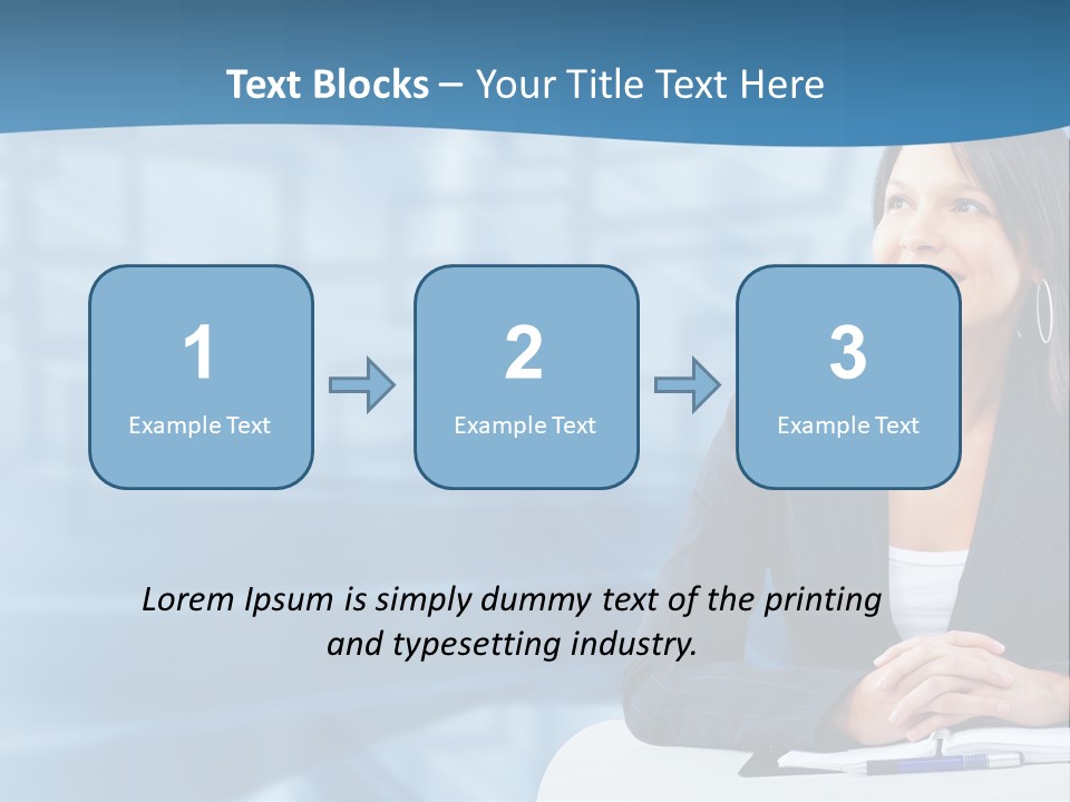 People Sexy Businesswoman PowerPoint Template