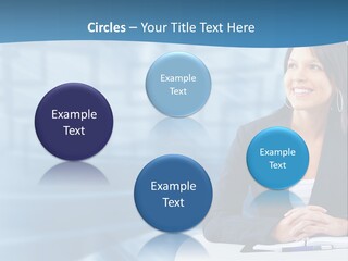 People Sexy Businesswoman PowerPoint Template