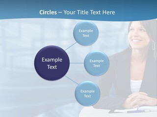 People Sexy Businesswoman PowerPoint Template