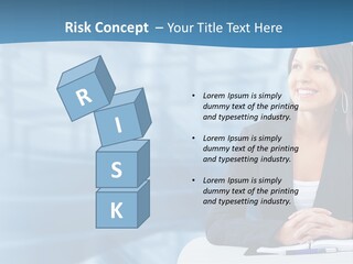 People Sexy Businesswoman PowerPoint Template