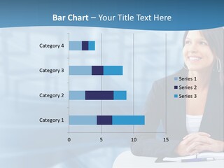 People Sexy Businesswoman PowerPoint Template