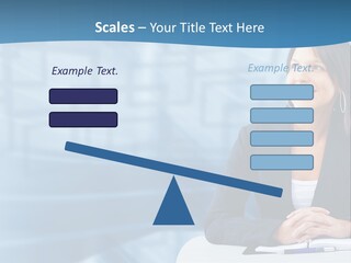People Sexy Businesswoman PowerPoint Template