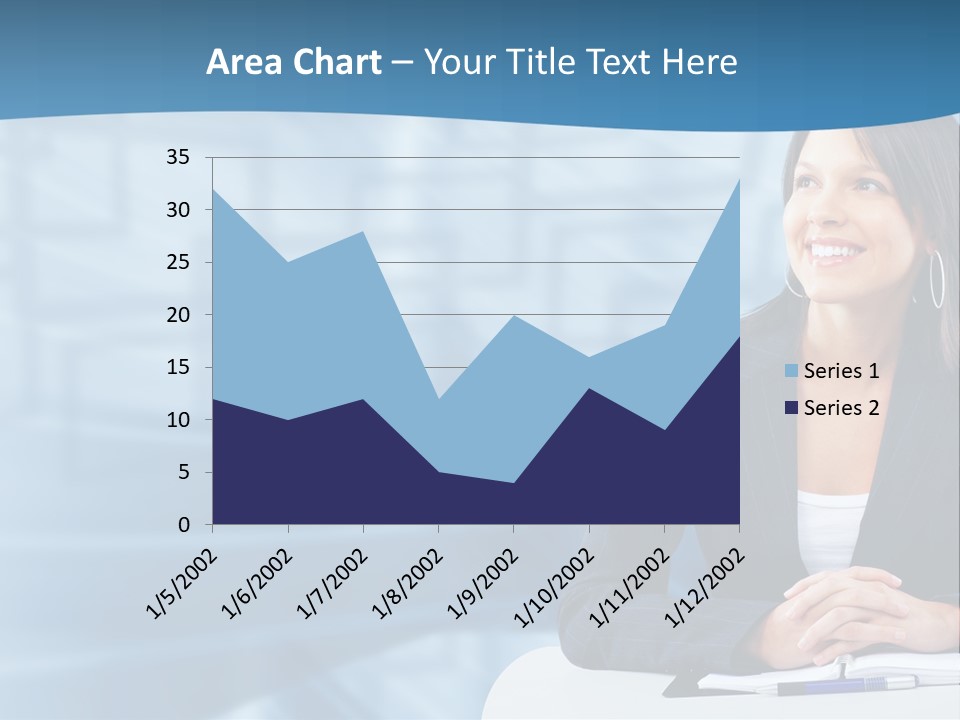 People Sexy Businesswoman PowerPoint Template
