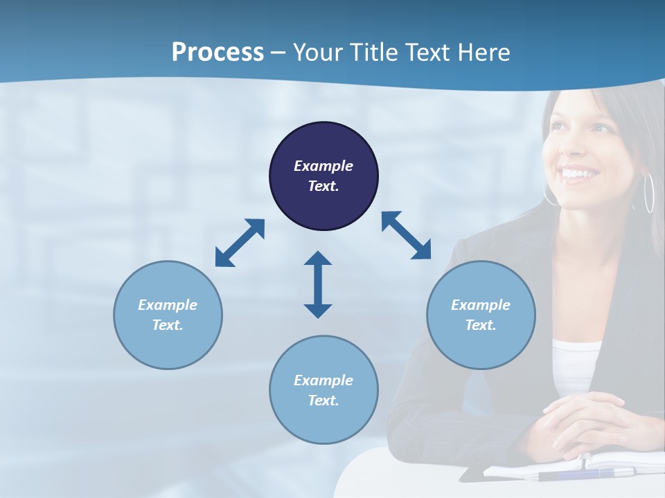 People Sexy Businesswoman PowerPoint Template