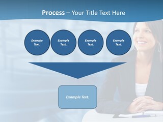 People Sexy Businesswoman PowerPoint Template