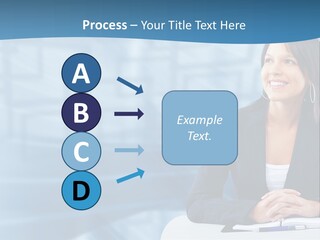 People Sexy Businesswoman PowerPoint Template