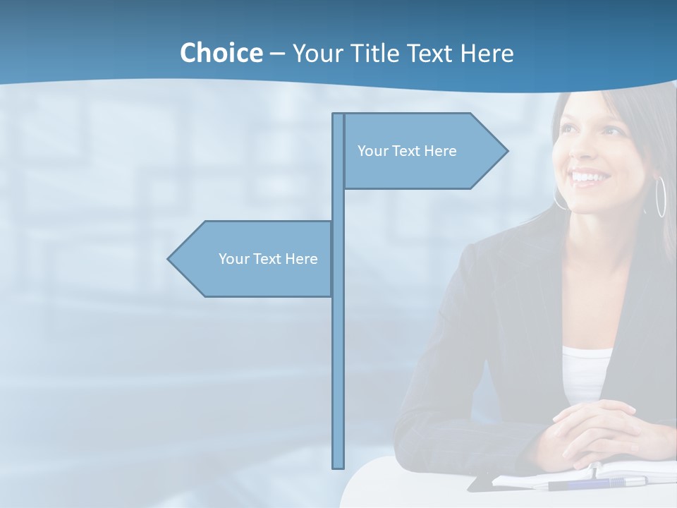 People Sexy Businesswoman PowerPoint Template