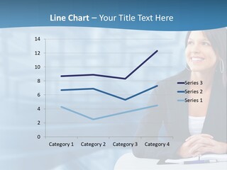 People Sexy Businesswoman PowerPoint Template