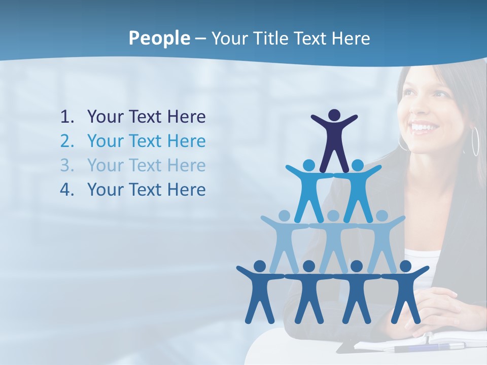 People Sexy Businesswoman PowerPoint Template
