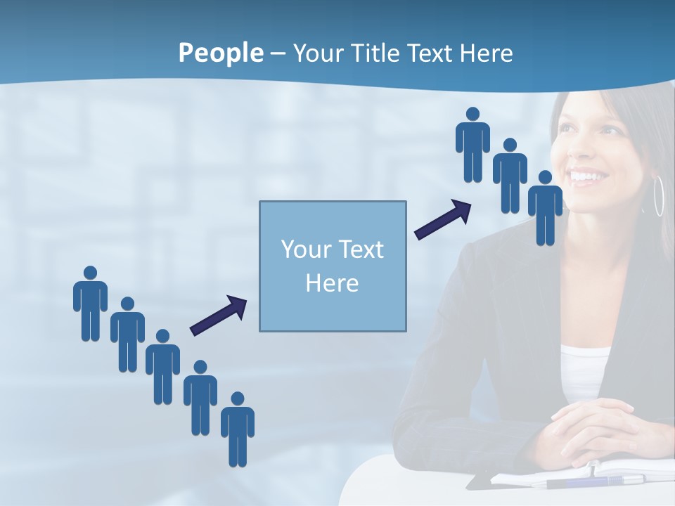 People Sexy Businesswoman PowerPoint Template