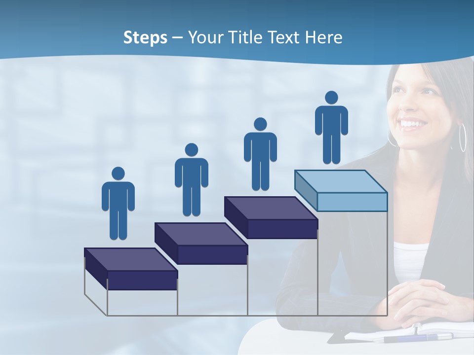 People Sexy Businesswoman PowerPoint Template