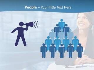 People Sexy Businesswoman PowerPoint Template
