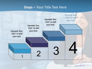 People Sexy Businesswoman PowerPoint Template