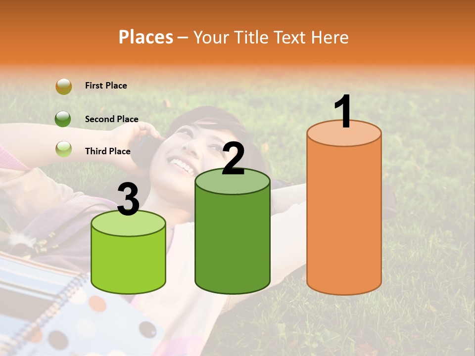 Student Mobile People PowerPoint Template