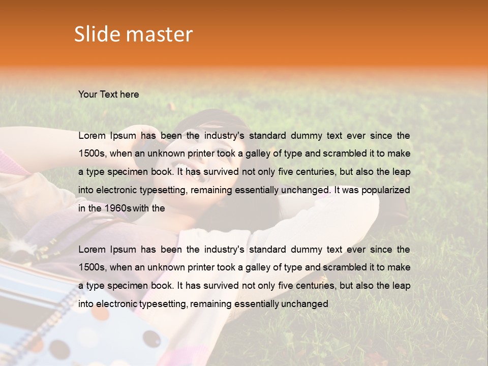 Student Mobile People PowerPoint Template