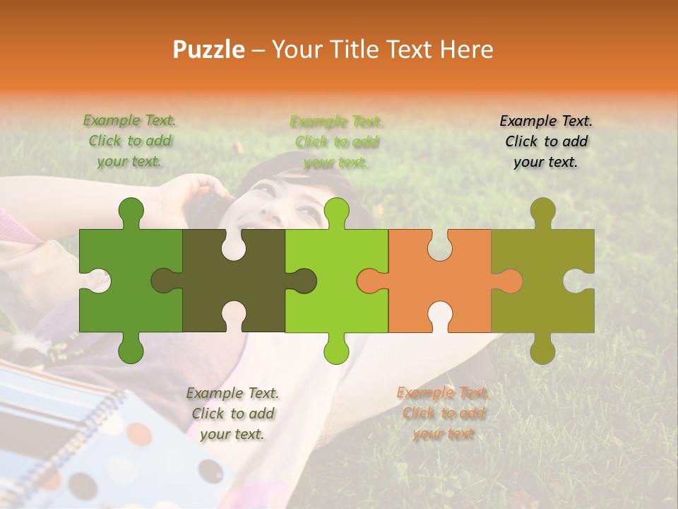 Student Mobile People PowerPoint Template