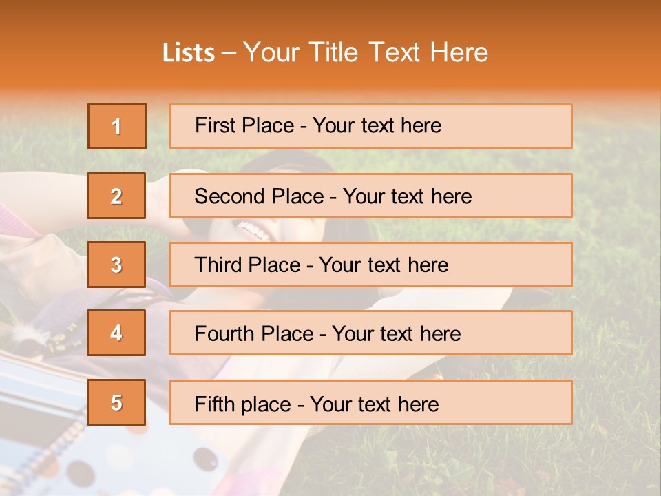 Student Mobile People PowerPoint Template