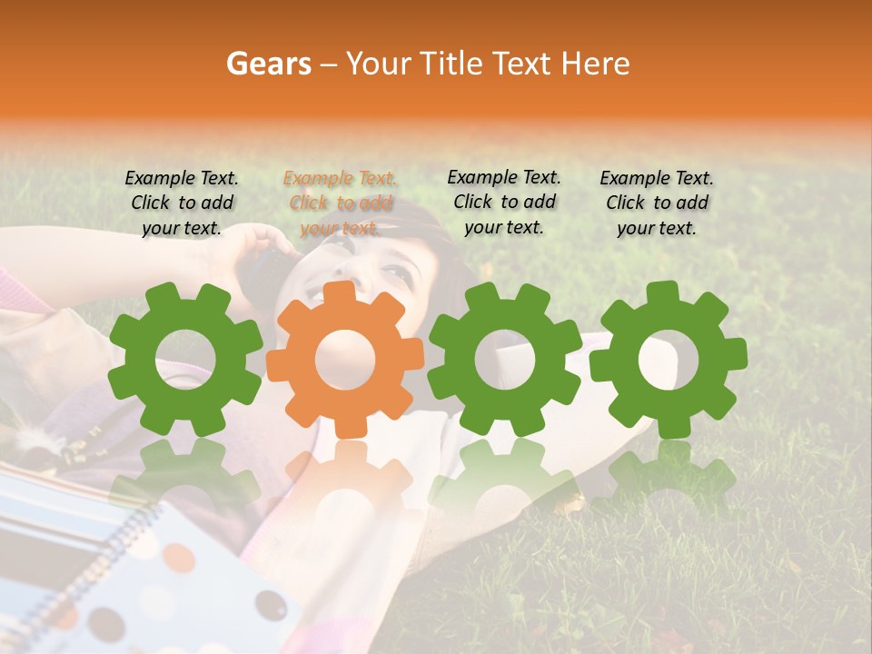 Student Mobile People PowerPoint Template