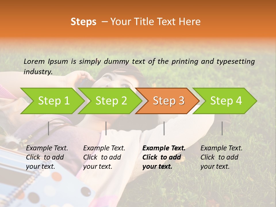 Student Mobile People PowerPoint Template