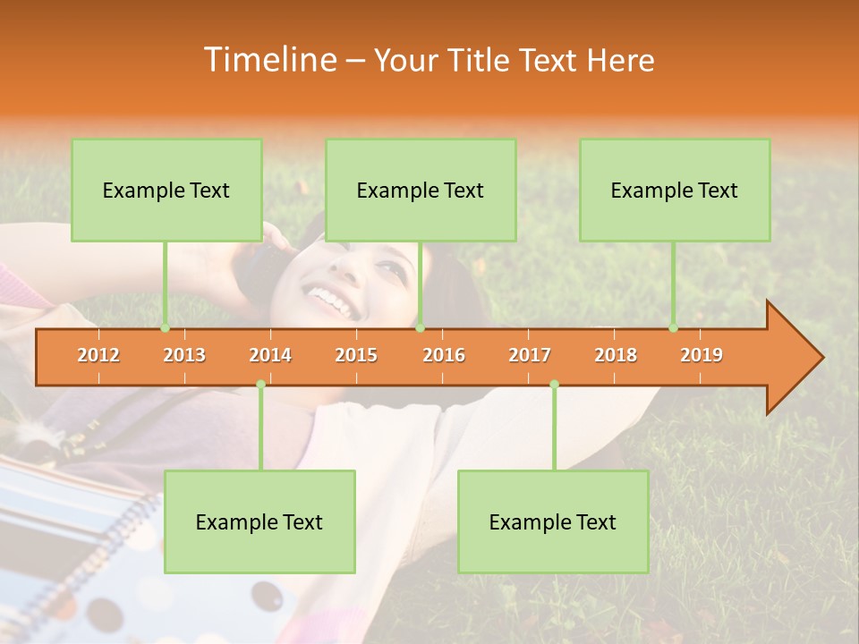 Student Mobile People PowerPoint Template