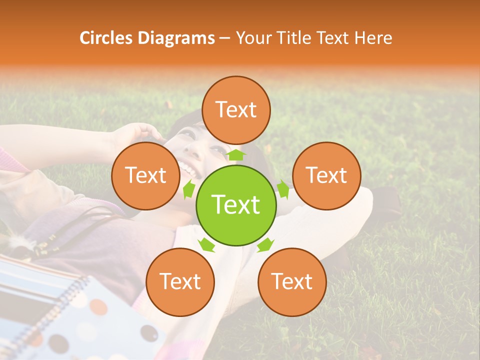 Student Mobile People PowerPoint Template