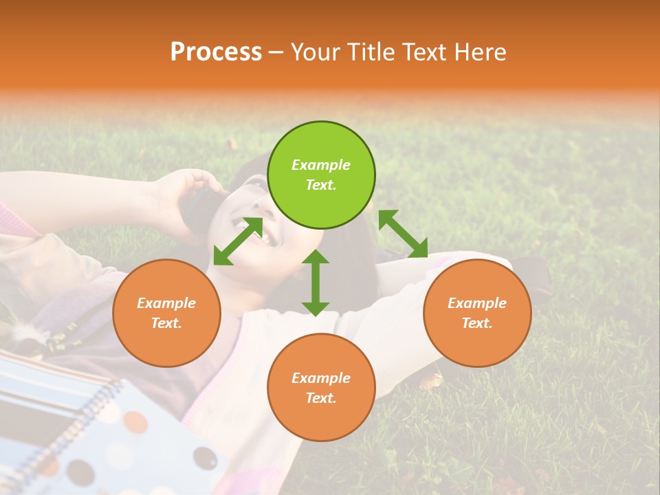 Student Mobile People PowerPoint Template